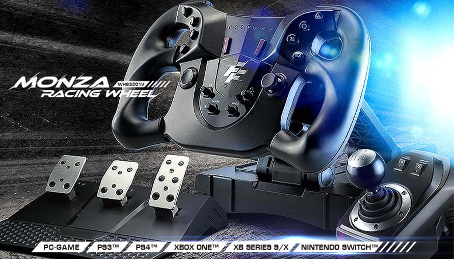 5K入門摸擬方向盤 富雷迅Monza Racing Wheel  高CP完全開箱！